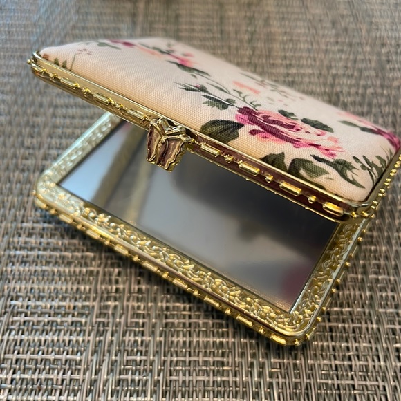 #57 Retro Floral Rectangle Compact Mirror - Picture 6 of 9